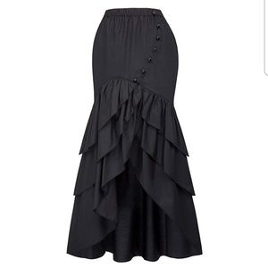 Steampunk burlesque pirate skirt
